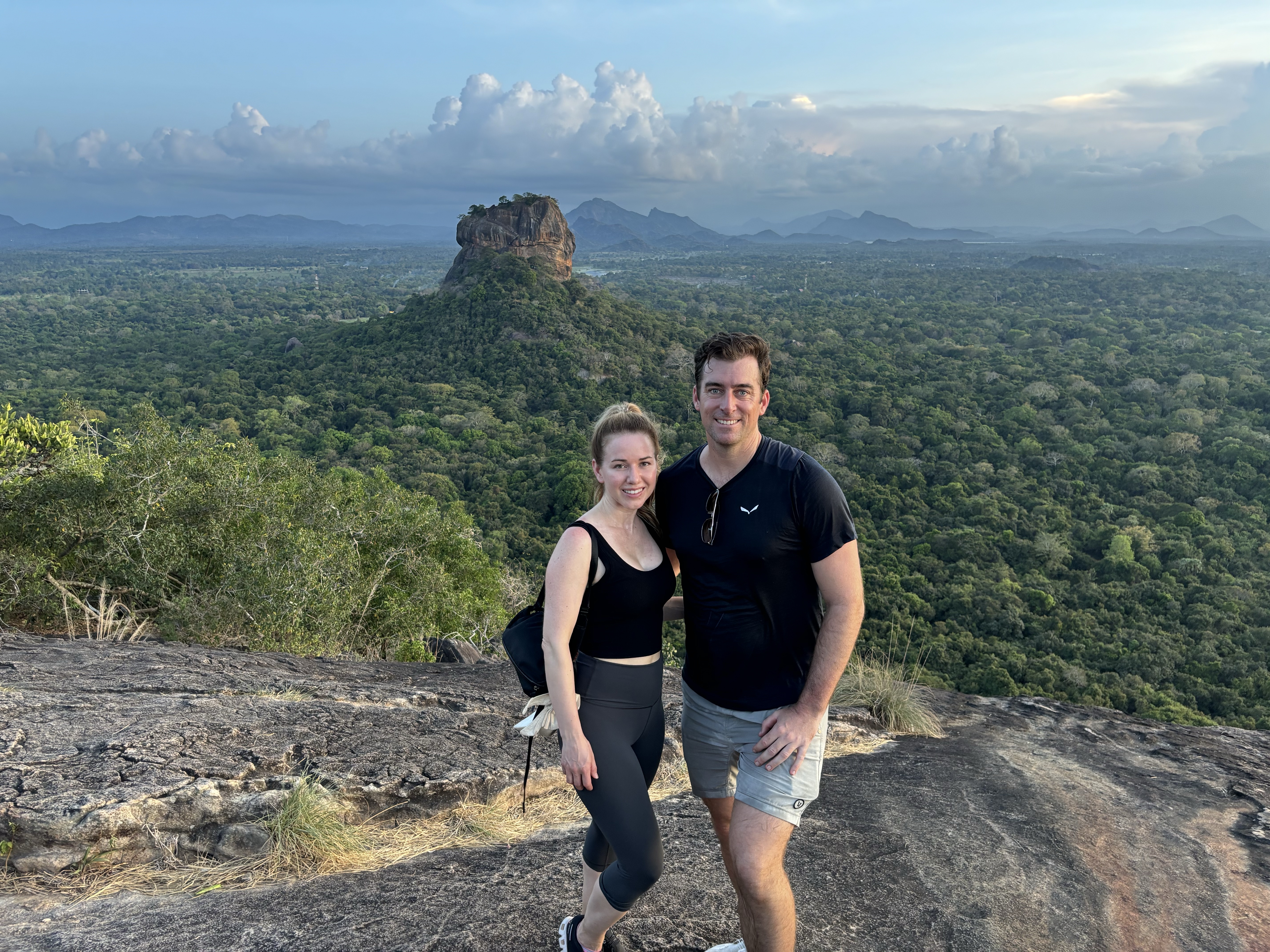 Pidurangala Rock Sunset over Sigiriya Rock